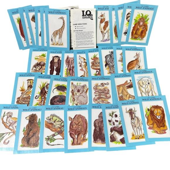 3/$15: Children's Wild Animals Quiz Cards - I.Q. Games - Educational Insights - Picture 3 of 9